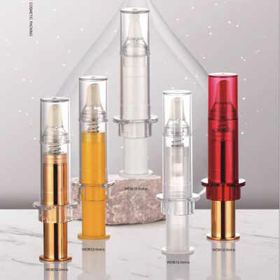قیمت خوب 10ml Custom Color Leak Proof Airless Syringe Bottle for Eye Serum Face Cream Cosmetic Packaging آنلاین