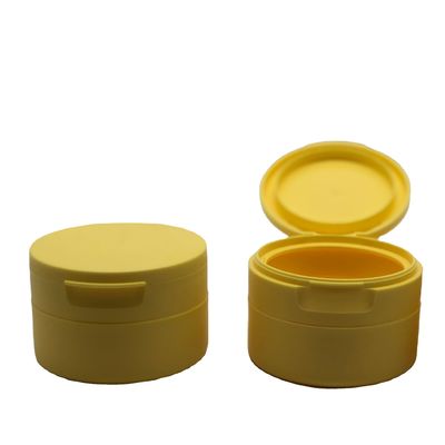 قیمت خوب بسته‌بندی جار لوازم آرایشی خالی 2.65 اونس/75 گرم، جار لوازم آرایشی استوانه‌ای گرد PP پلاستیکی با PMMA آنلاین